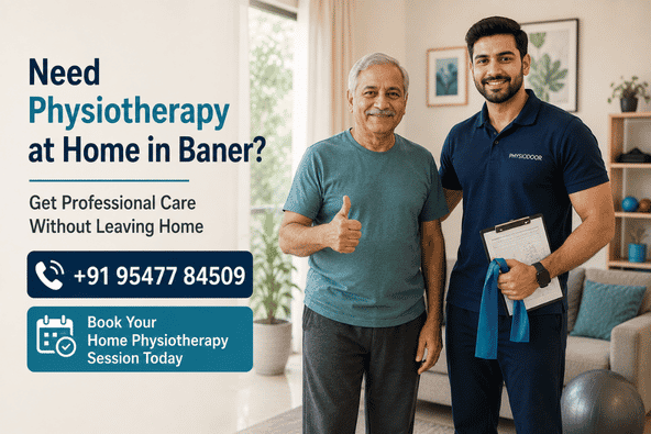 How quickly can I get a home physiotherapy visit in Baner